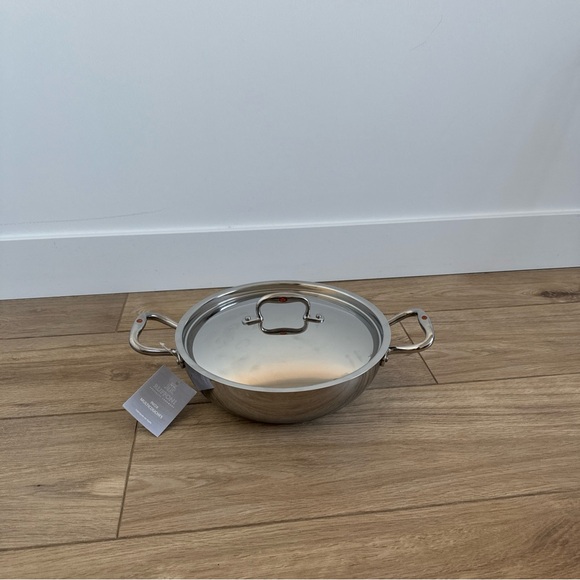 Brand New Ruffoni Pan 3.5 qt 5 Ply X-Core Premium Stainless Steel w/ Lid - Picture 2 of 5